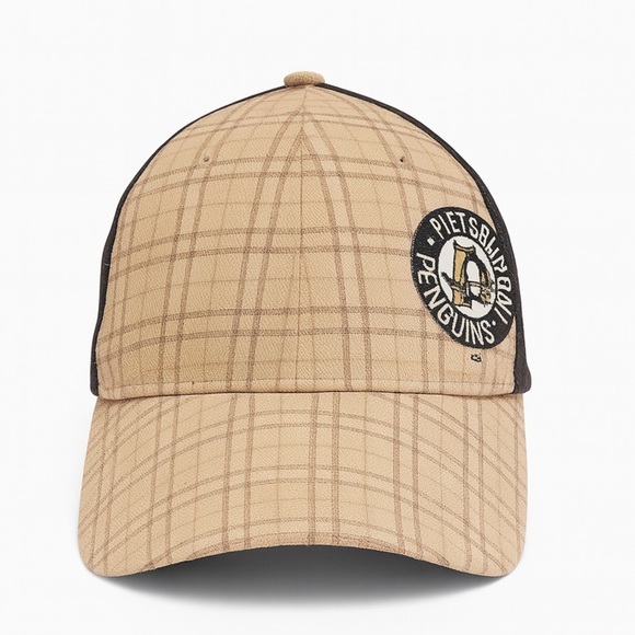 Pittsburgh Penguins Highmark Vintage NHL Plaid Baseball Cap Dad Hat ProSport. - Picture 2 of 3